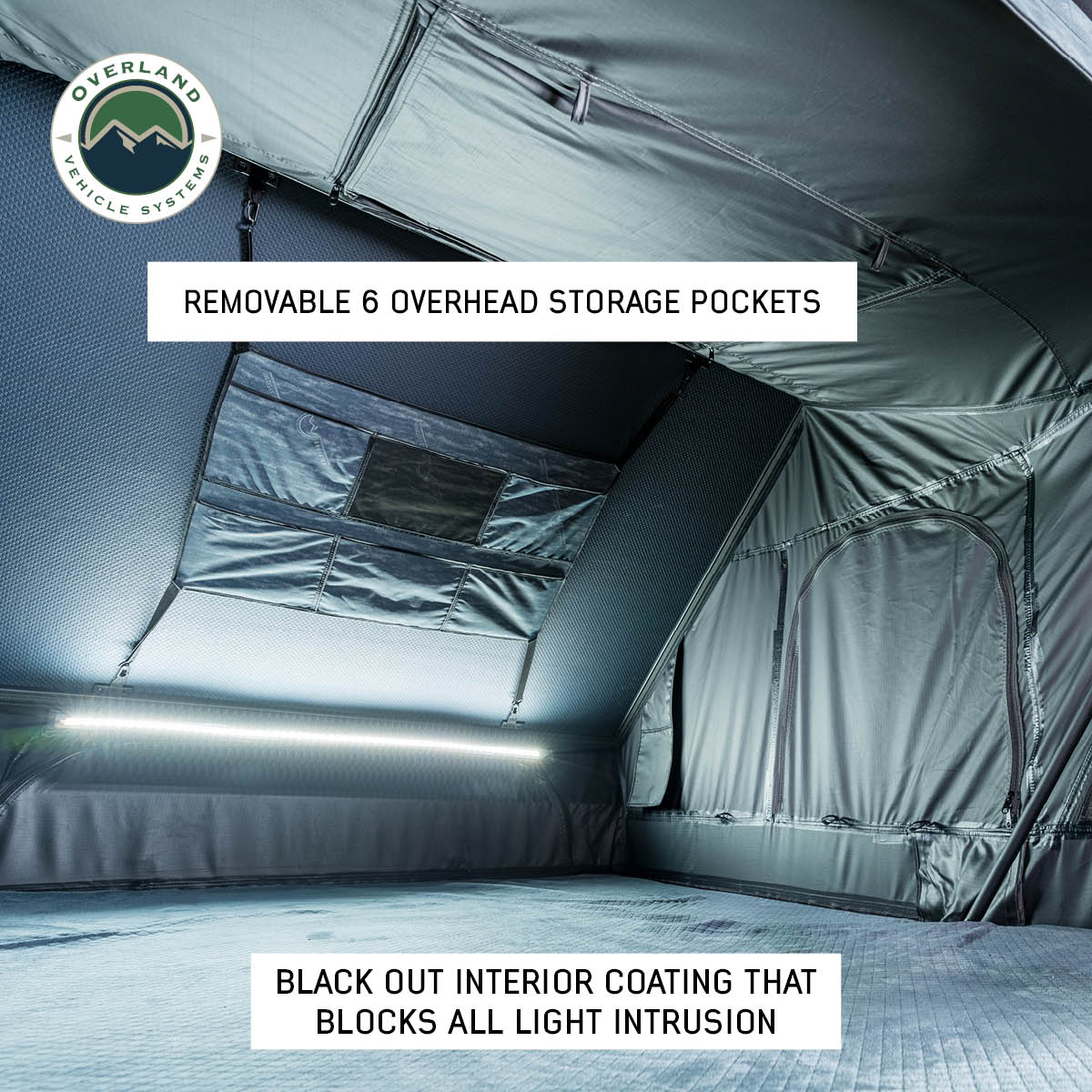 Overland Vehicle Systems XD Everest 4-Person Cantilever Aluminum Hard Shell Roof Top Tent