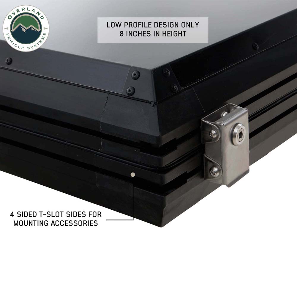 Overland Vehicle Systems HD Mamba III 3-Person Clam Shell Aluminum Hard Shell Roof Top Tent