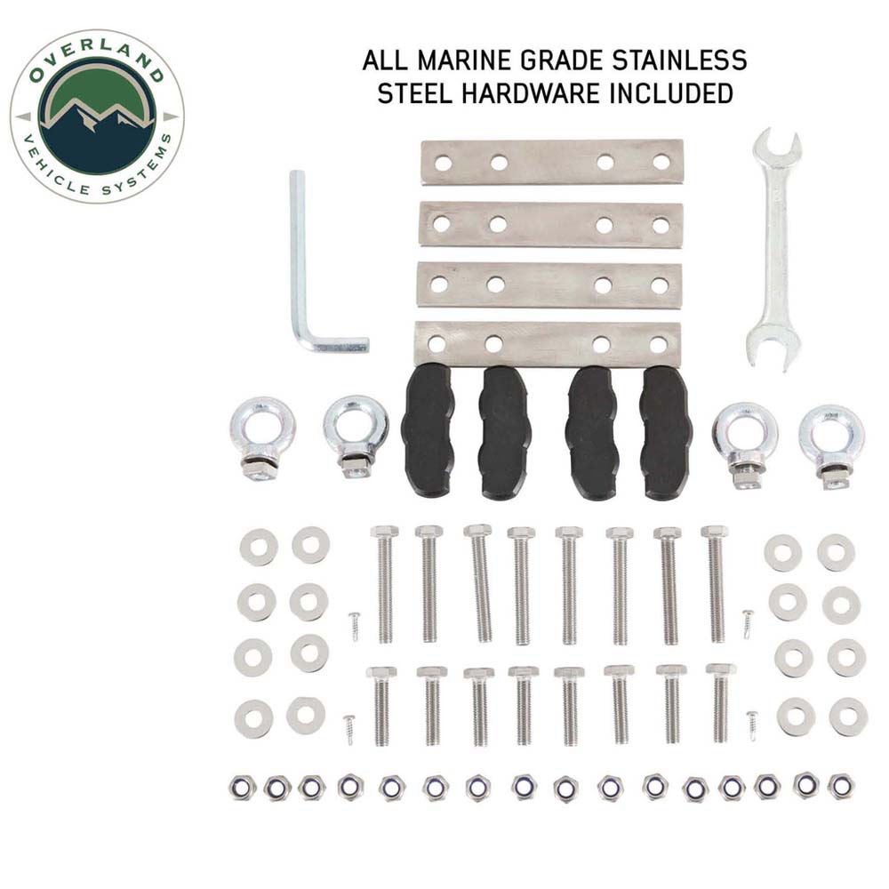 Overland Vehicle Systems HD Mamba III 3-Person Clam Shell Aluminum Hard Shell Roof Top Tent