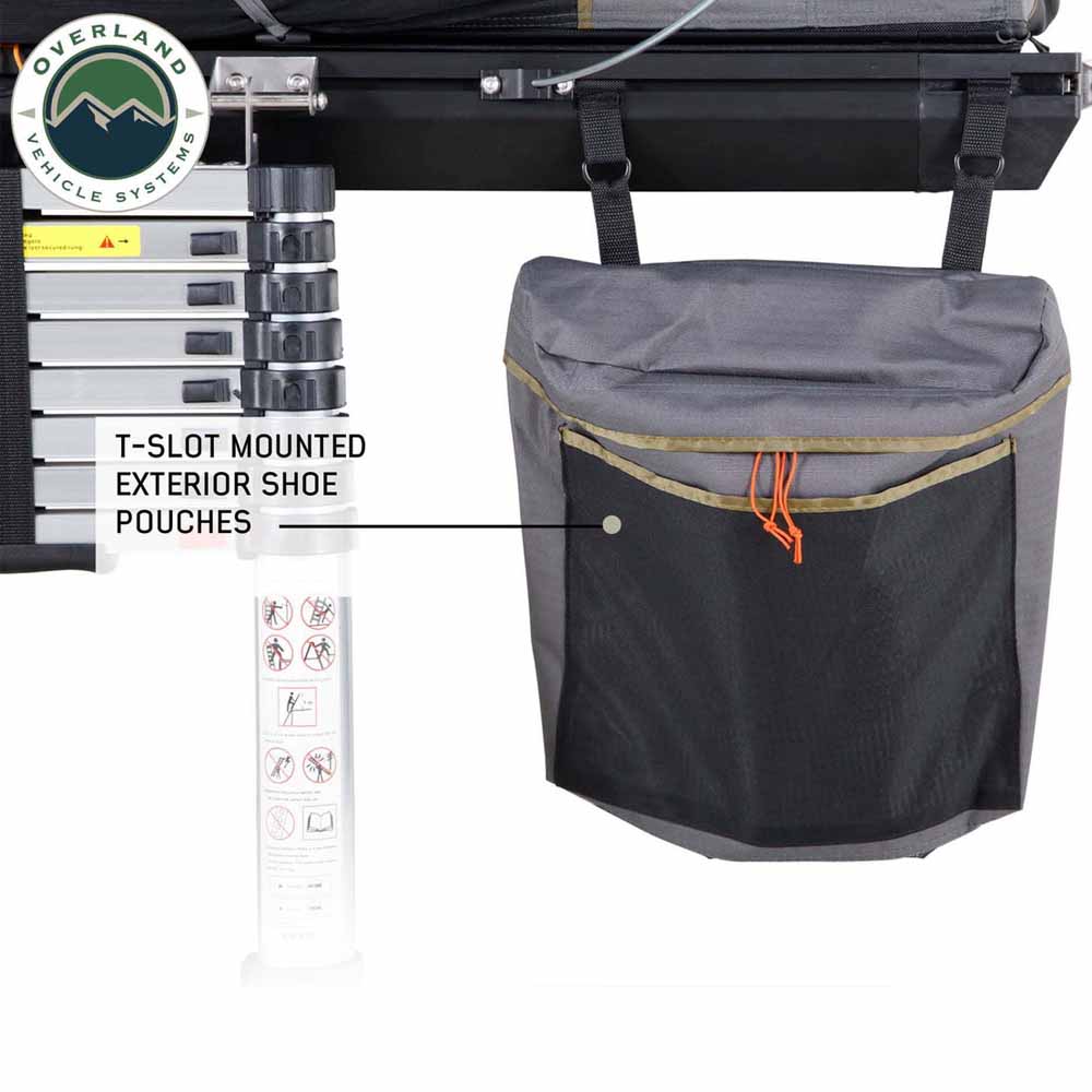 Overland Vehicle Systems HD Mamba III 3-Person Clam Shell Aluminum Hard Shell Roof Top Tent