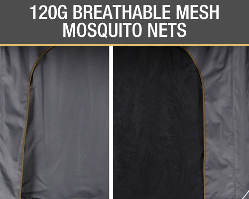 Overland Vehicle Systems HD Mamba III 3-Person Clam Shell Aluminum Hard Shell Roof Top Tent