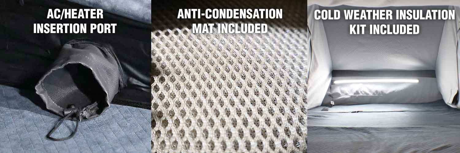 Overland Vehicle Systems XD Atlas 2-Person Cantilever ABS Hard Shell Roof Top Tent