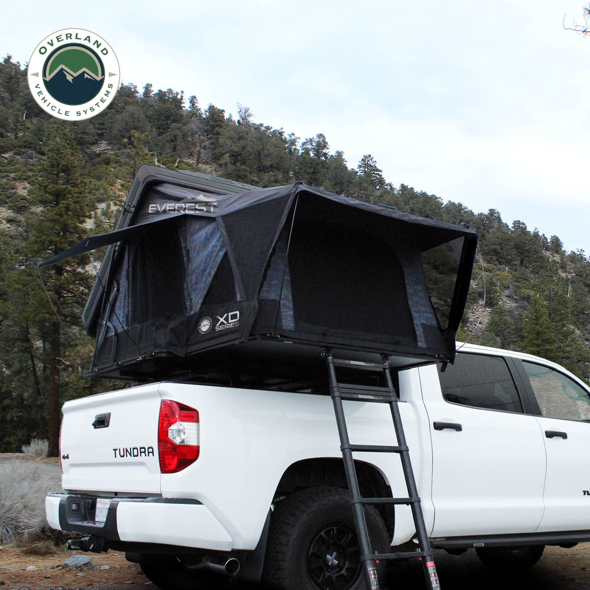 Overland Vehicle Systems XD Everest 2-Person Cantilever Aluminum Hard Shell Roof Top Tent