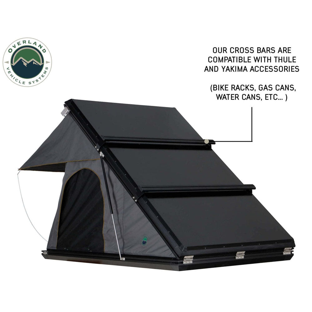 Overland Vehicle Systems HD Mamba III 3-Person Clam Shell Aluminum Hard Shell Roof Top Tent