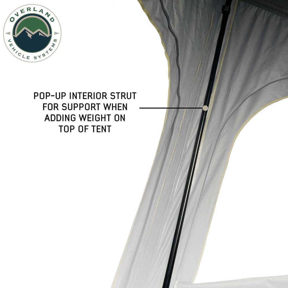 Overland Vehicle Systems HD Mamba III 3-Person Clam Shell Aluminum Hard Shell Roof Top Tent