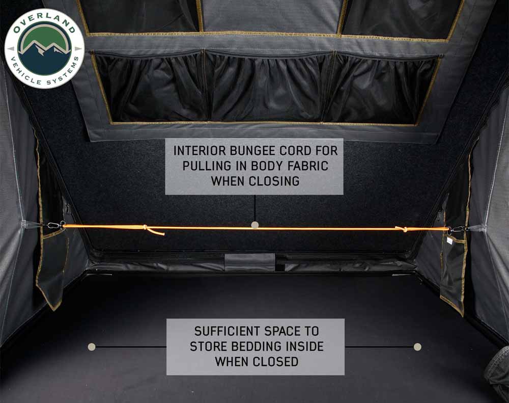 Overland Vehicle Systems HD Mamba III 3-Person Clam Shell Aluminum Hard Shell Roof Top Tent