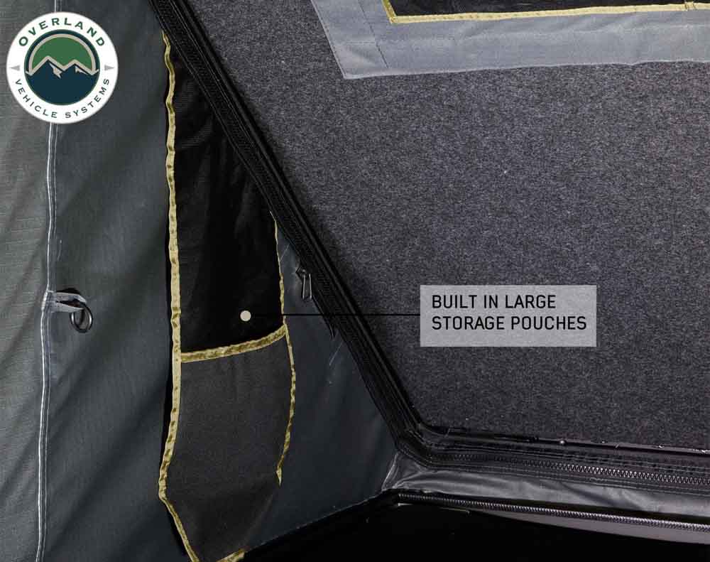 Overland Vehicle Systems HD Mamba III 3-Person Clam Shell Aluminum Hard Shell Roof Top Tent