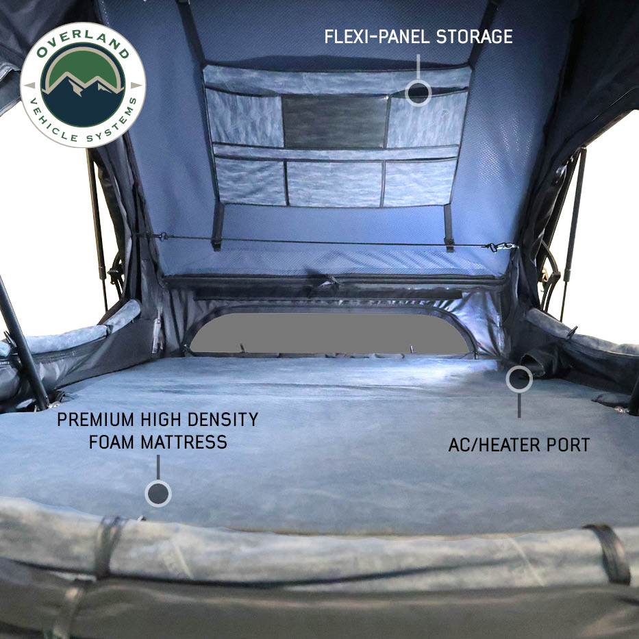 Overland Vehicle Systems XD Atlas 2-Person Cantilever ABS Hard Shell Roof Top Tent