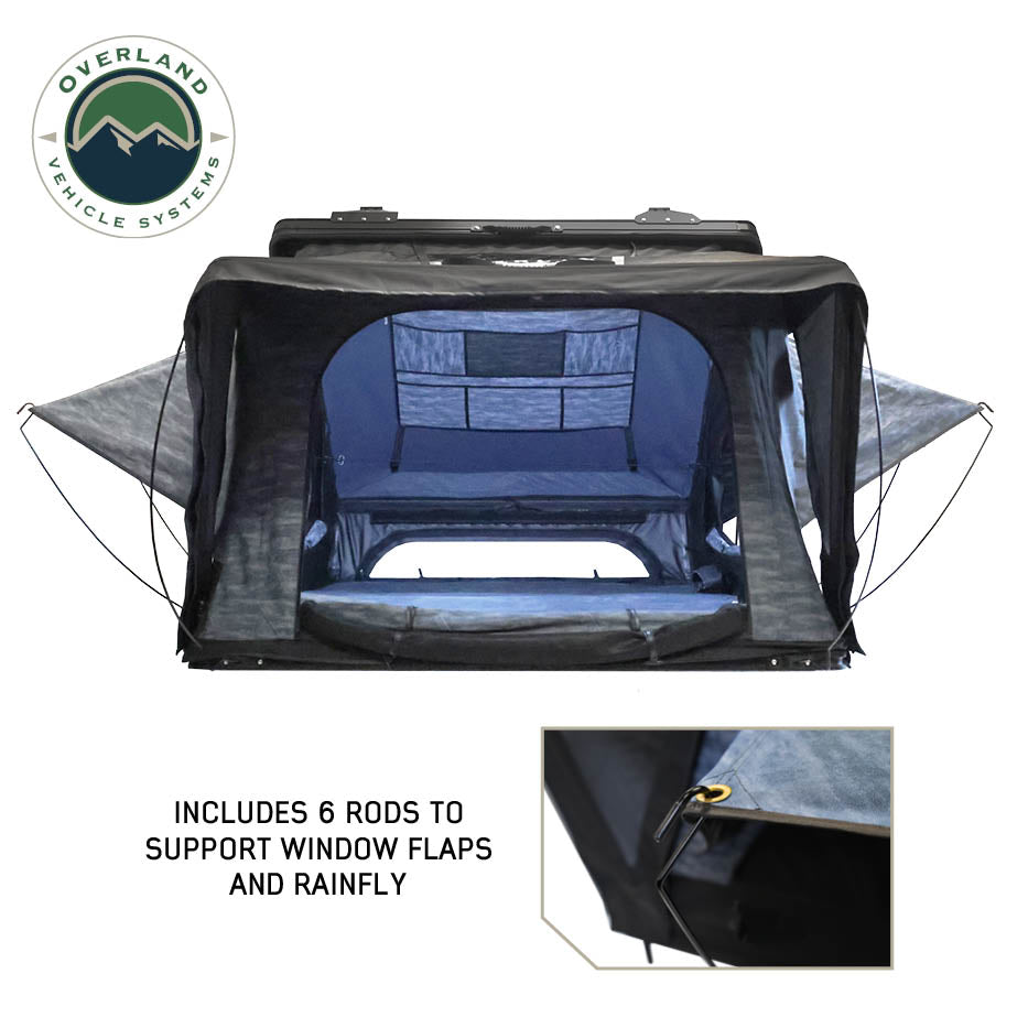 Overland Vehicle Systems XD Atlas 2-Person Cantilever ABS Hard Shell Roof Top Tent